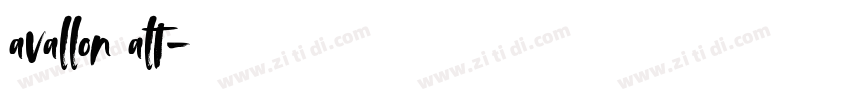 avallon alt字体转换